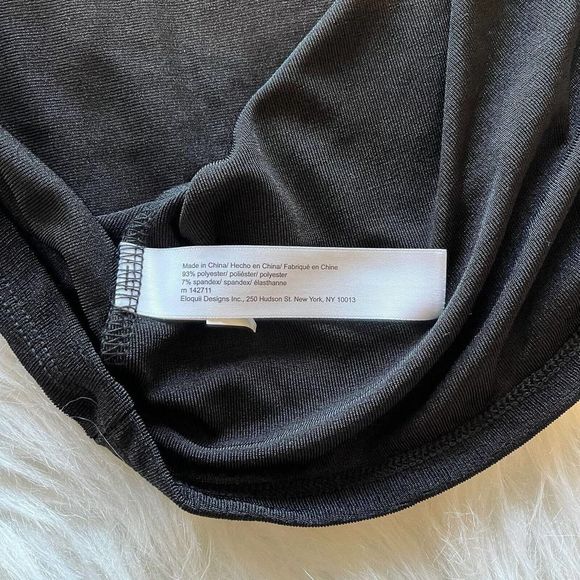 Eloquii Black Top Shirt Blouse Short Sleeve‎ Sheer Cutouts Size Women 14/16 NWT - Picture 7 of 10